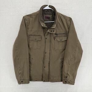 Levi's Strauss & Co Military Jacket Men's Size XL Brown Quilted Lined Trucker